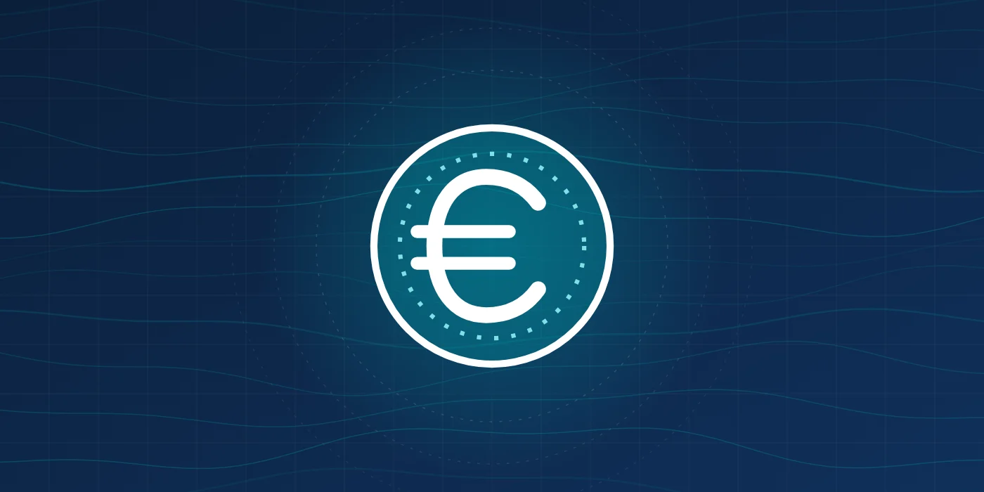A euro coin on a nautical chart.